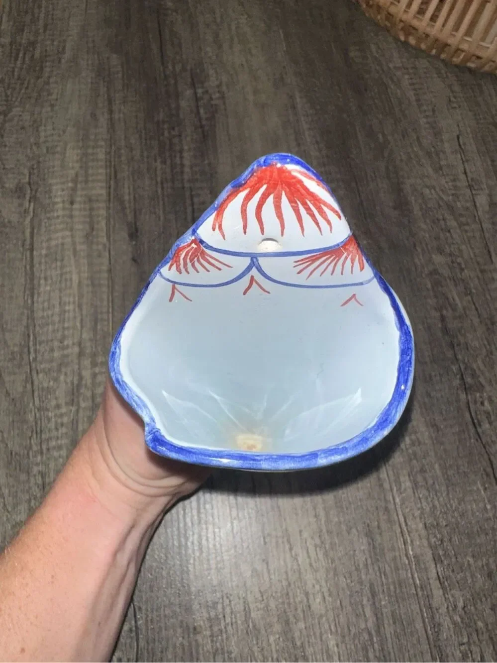 Set of 2 HB Henriot Quimper French Faience Pottery Wall Pocket Vases Signed